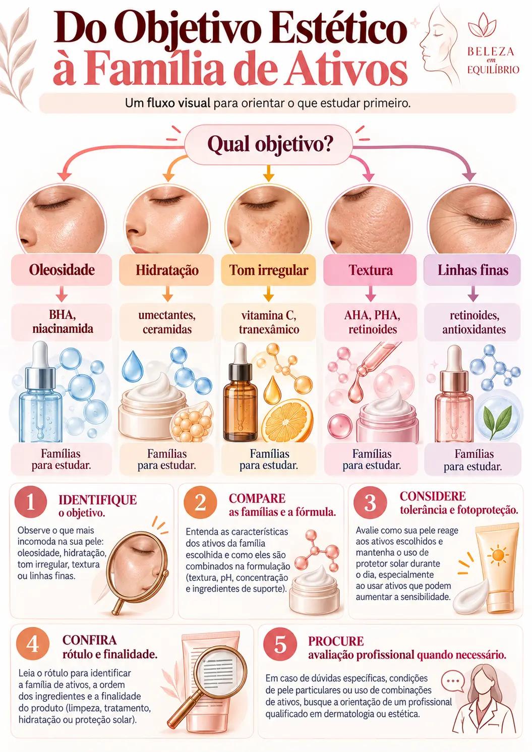 Exemplo de mapa visual: Do Objetivo à Família de Ativos