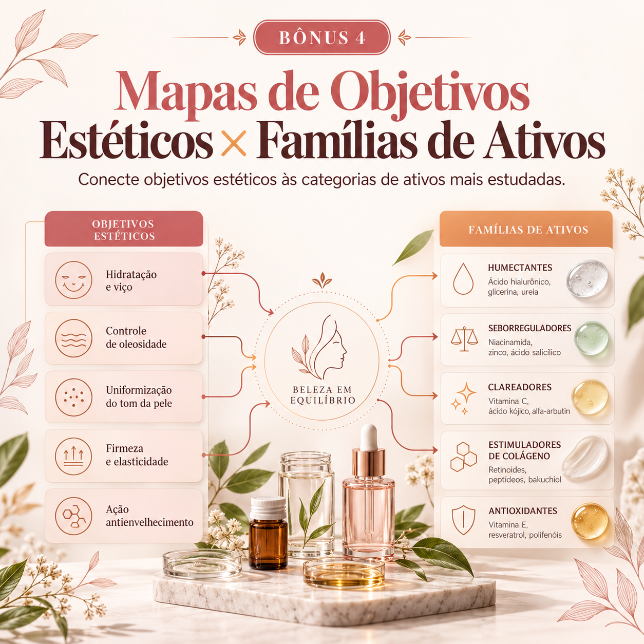 Capa do bônus 4: Mapas de Objetivos Estéticos × Famílias de Ativos