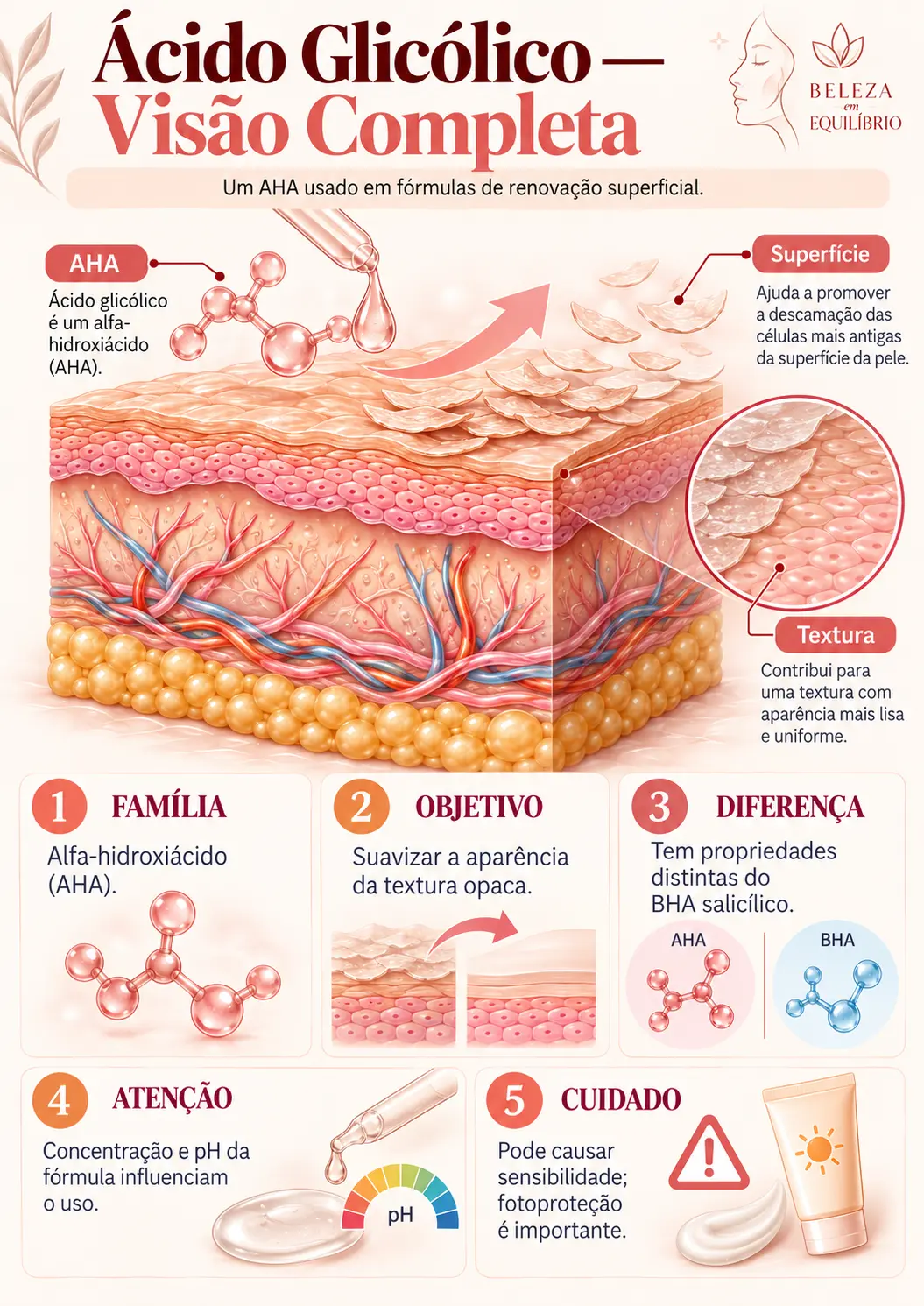Exemplo de mapa visual: Ácido Glicólico